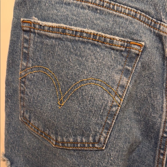 Levi's Blue 501 High Rise women’s shorts size 27 - Picture 5 of 10